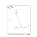 Elegant slim anthracite desk lamp GU10