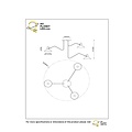 Adjustable playful ceiling lamp 3xE14 black with brass