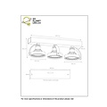 Grote richtbare LED opbouwspot-dim to-warm volledig zwart 3x12W