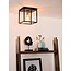 Sleek minimalist cubic ceiling lamp E27 black
