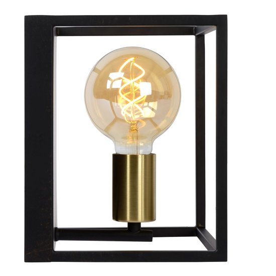Cube minimaliste au look scandinave applique noire E27