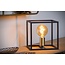 Modern, sleek and minimalist rectangular black table lamp E27