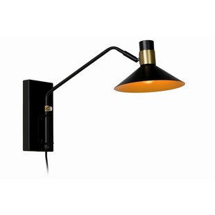 Rural charming black wall lamp E14