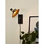 Rural charming black wall lamp E14