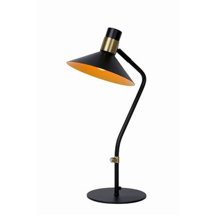 Rod-shaped black table lamp E14 3 StepDim