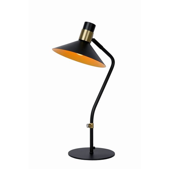 Lampe à poser noire en forme de tige E14 3 StepDim