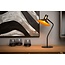 Rod-shaped black table lamp E14 3 StepDim