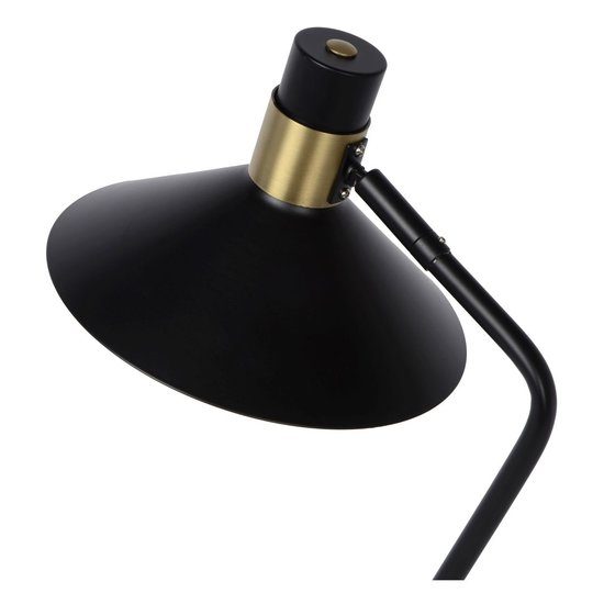 Lampe à poser noire en forme de tige E14 3 StepDim