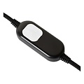 Stabförmige schwarze Tischlampe E14 3 StepDim