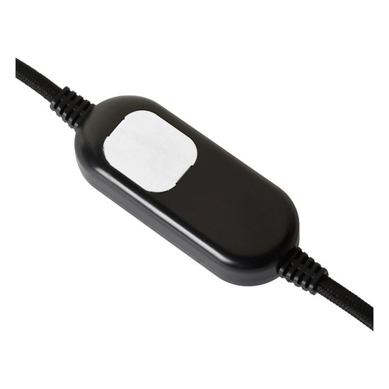 Stabförmige schwarze Tischlampe E14 3 StepDim