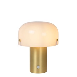 Lampe de table élégante rurale en or mat/laiton E14 3 StepDim