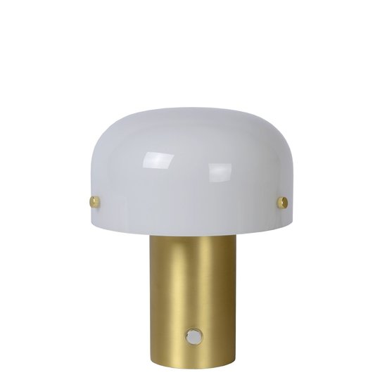 Matt gold/brass rural stylish table lamp E14 3 StepDim