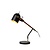 Timeless with retro look black desk lamp E27