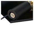 Schöne, minimalistische schwarze Nachttischlampe E27