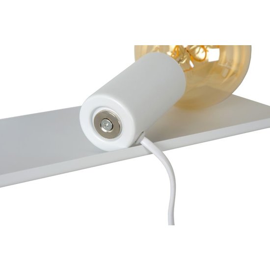 Beautiful white minimalist bedside lamp E27