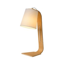 Lámpara de mesa de diseño moderno escandinavo blanca E14