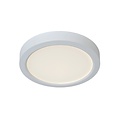 Plafonnier design blanc épuré atmosphérique 22 cm LED 17W 3000K