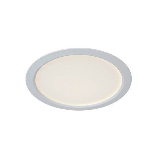 Atmospheric sleek white design ceiling lamp 22 cm LED 17W 3000K