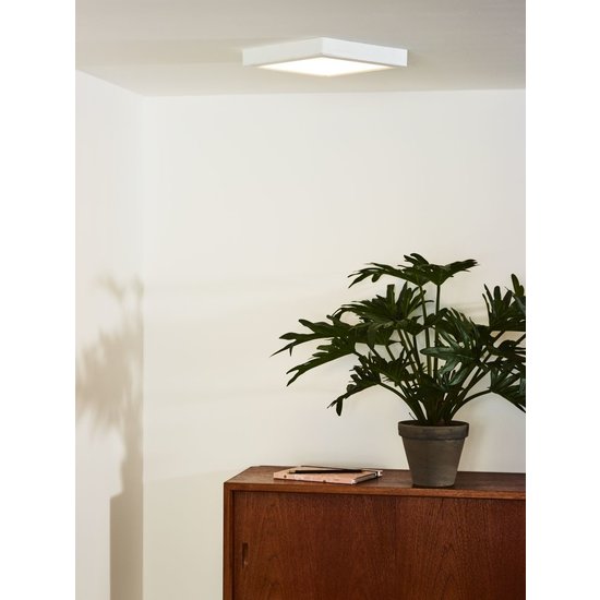 Sfeervol, strak design plafondlamp LED 17W 3000K wit