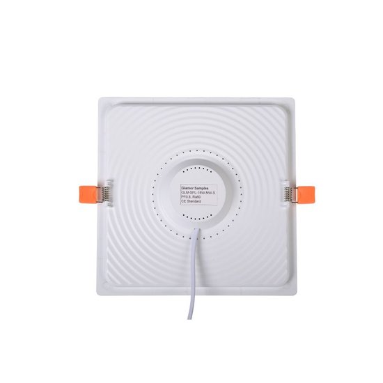Sfeervol, strak design plafondlamp LED 17W 3000K wit