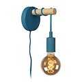 Einfache industrielle Wandlampe in lustiger Form (Kinderzimmer) 12 cm E27 blau
