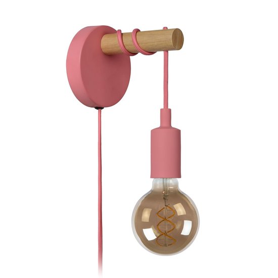 Industrielle, einfache und lustige Form rosa Wandlampe (Kinderzimmer) 12 cm E27