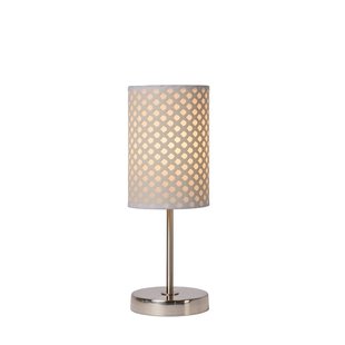 Lámpara de mesa moderna y trendy blanca 13 cm E27