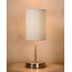 Lámpara de mesa moderna y trendy blanca 13 cm E27