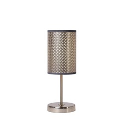 Lampe à poser moderne grise tendance 13 cm E27