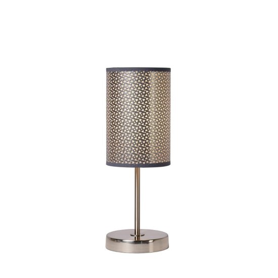 Lampe à poser moderne grise tendance 13 cm E27
