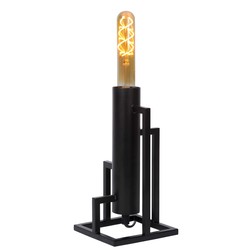 Lampe de table noire moderne atmosphérique E27