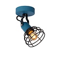 Blue industrial wall spot (children's room), simple fun shape E27
