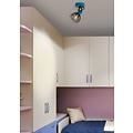 Blue industrial wall spot (children's room), simple fun shape E27