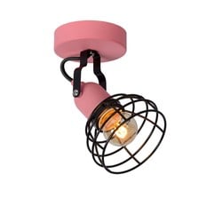Roze eenvoudige en leuke vorm industrieel wandspot (kinderkamer) E27
