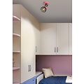 Industrieller Wandspot in schlichter und lustiger Form in Rosa (Kinderzimmer) E27