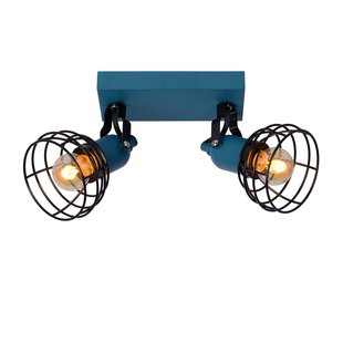 Tough blue, playful and modern ceiling lamp E27