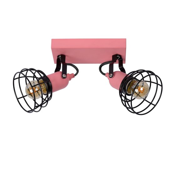 Speels roze en stoere moderne plafondlamp E27