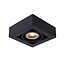 Einfacher schwarzer moderner quadratischer Deckenspot LED DIMGU10 12W 2200/3000K