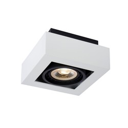 Eenvoudig wit moderne vierkante plafondspot LED DIM GU10 12W 2200/3000K