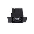 Functional black recessed spot with industrial look GU10 50W