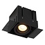 Functional black recessed spot with industrial look GU10 50W