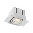Functional white recessed spot with industrial look GU10 50W