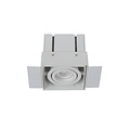 Functioneel witte inbouwspot met industriele look GU10 50W