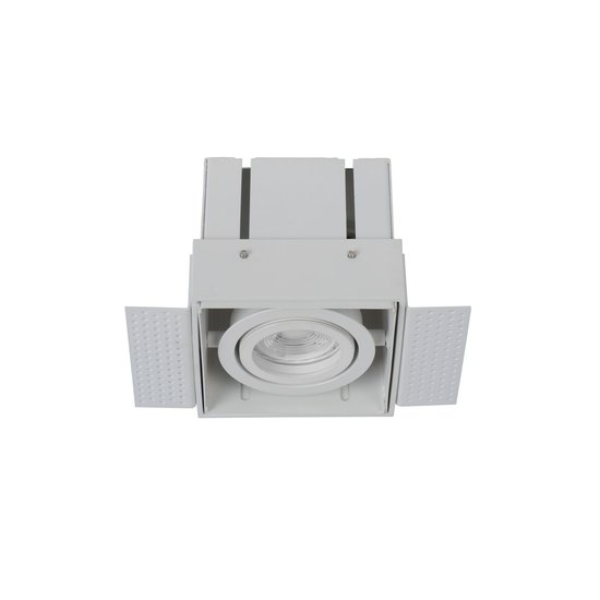 Functioneel witte inbouwspot met industriele look GU10 50W