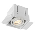 Functioneel witte inbouwspot met industriele look GU10 50W