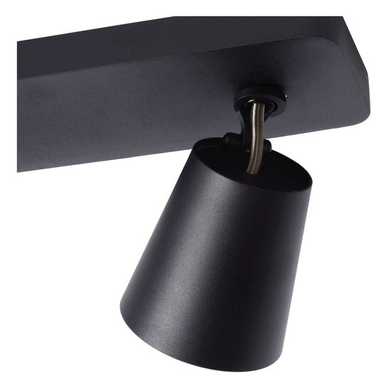 Modern, tiltable ceiling spotlight LED DIM GU10 5W 2200K/3000K black
