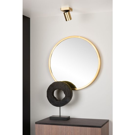 Matt gold/brass simple cylindrical ceiling spot LED DIM GU10 5W 2200K/3000K
