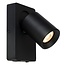 Sleek, pure design black wall spot LED DIM GU10 5W 3000K USB