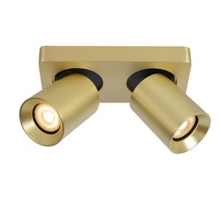 Timeless simple cylindrical ceiling spot LED DIM GU10 5W 2200K/3000K matt gold/brass