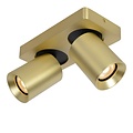 Spot de plafond cylindrique simple intemporel LED DIM GU10 5W 2200K/3000K or mat/laiton
